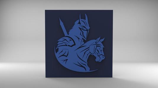 Fox - Black and White Isolated Icon.fbx