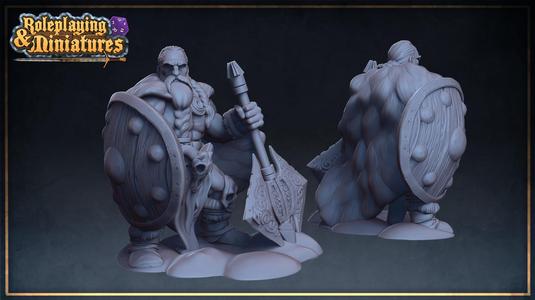 Snow dwarf barbarian