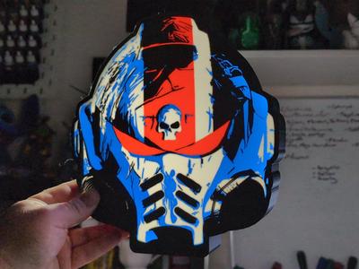 Space Marine Helmet Light Box