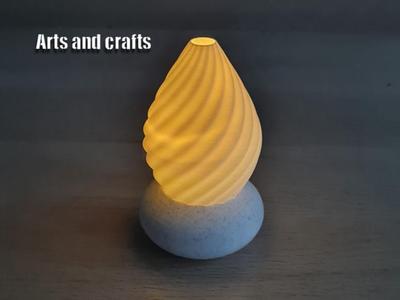 Tea light holder with reserve battery