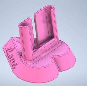 Heart shaped Iphone base