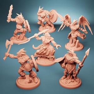 Ice Dragonborn (Set of 7)
