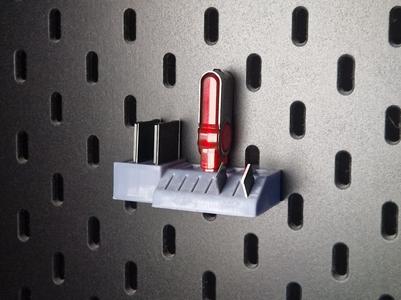 USB, SD, and MicroSD Holder for IKEA SKADIS