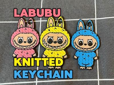 Knitted Labubú Keychain