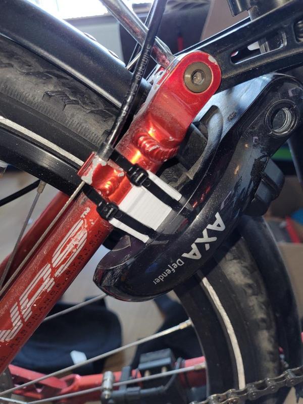 AXA Defender adapter for mountain bike 23mm tube frame