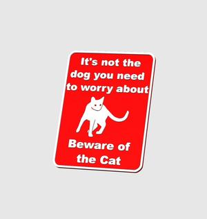 Don't worry about the dog sign
