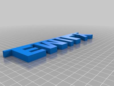 Emily name plate