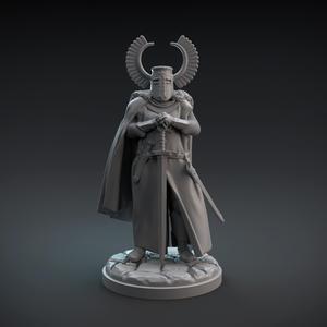 Teutonic knight standing