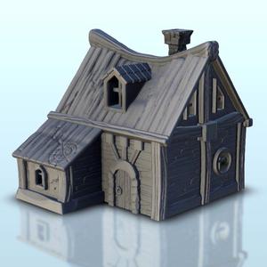Traditionnal house 6 - Medieval Flames of war Bolt Action SAGA DBA Age of Sigmar Warhammer