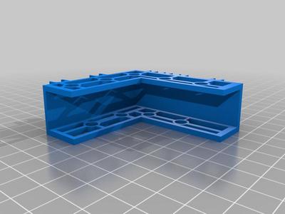Rail Mounted Desk Plug Organizer w/Screwholes 