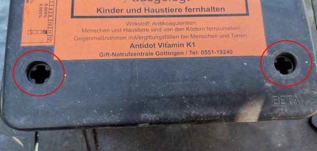 Key for Rat Bait Box; Schlüssel für Rattenköderbox