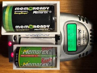 Battery AA to C/D Charging Adapter