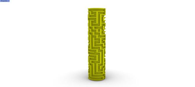 3D cylindrical maze 
