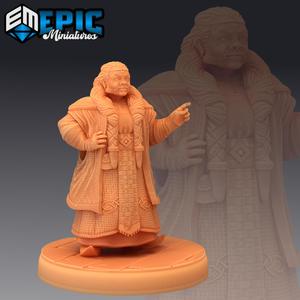 Fire Dwarf Female / Dwarven Villager / Mystical Old Woman / Elemental