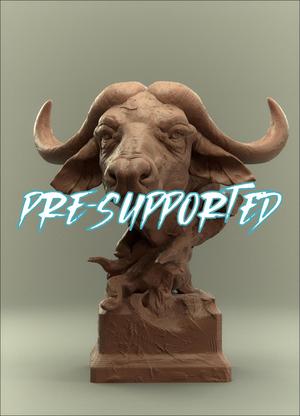 Savanna Bust Buffalo presupported