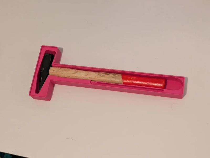 Gridfinity Tool Holder - Hammer and Scriber   