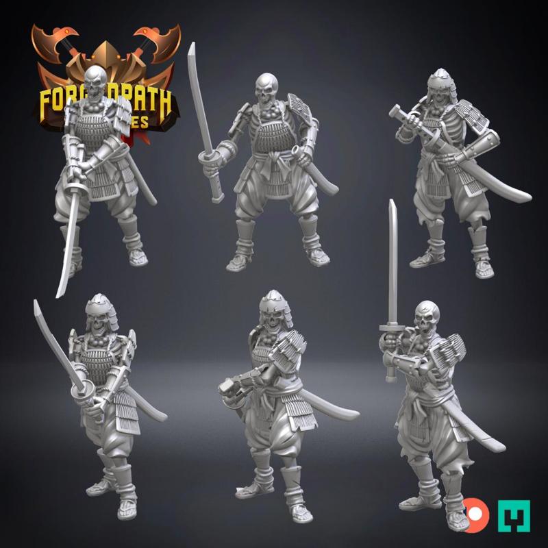 Samurai Skeleton Warriors - Swordsmen