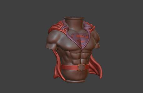 Superman Vase