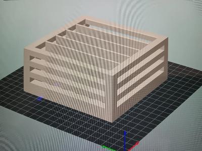 wooden cassette crate   