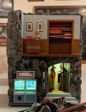 Batcave batman vintage diorama series