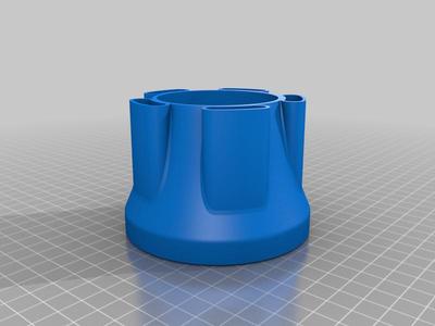 Intake air cone filter housing