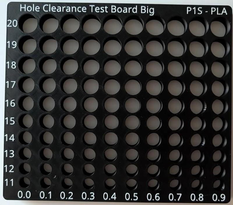 Hole Clearance Test Board Big   