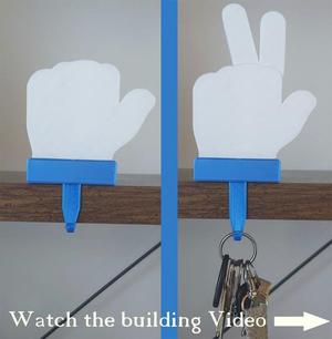 Victory Finger Keychain (full printed, reupload nr.3)