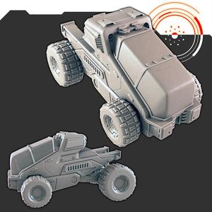 Sci-fi Vehicles: Explor-2 Surface Buggy [Support-free]