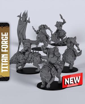 Bloodwulf Riders - With Free Dragon Warhammer - 5e DnD Inspired for RPG and Wargamers