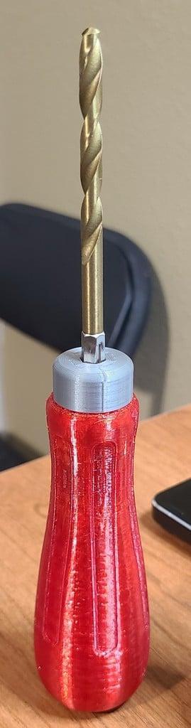 Hex drive handle