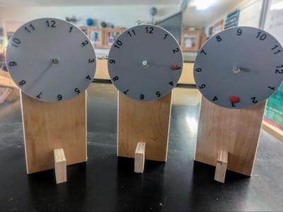 Inertia Experiment Clock - Rotating Play-Doh