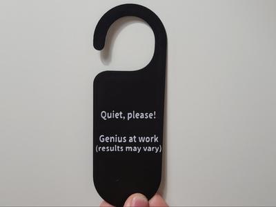 Funny "Do Not Disturb" Door Sign