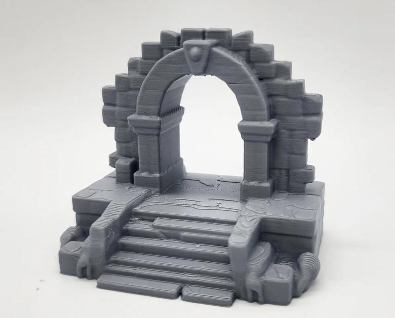 Open Stone Arch Entrance Miniature   