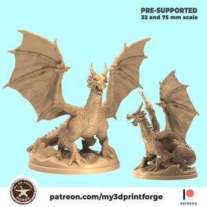 The Ancient Dragon 32mm and 75mm scale pre-supported