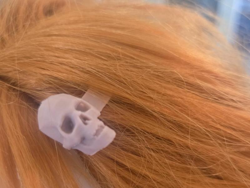 Skull Hairclip/ Slide