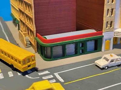 Urban building 6 - diner (z-scale)