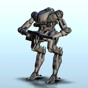 Auto-cannon robot - BattleTech MechWarrior Warhammer Scifi Science fiction SF 40k Warhordes Grimdark Confrontation