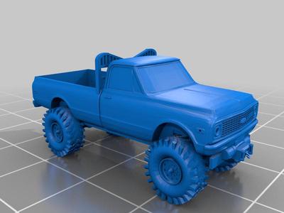 N Scale chevy with headache rack