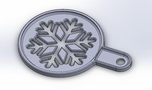 Snowflake Coffee Ornament Template