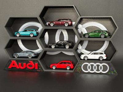 Audi -Themed Diecast Display 1:64 Cars