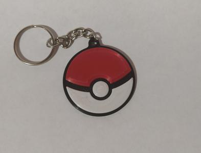 Pokeball keychain
