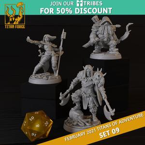 RPG - DnD Hero Characters - Titans of Adventure Set  9