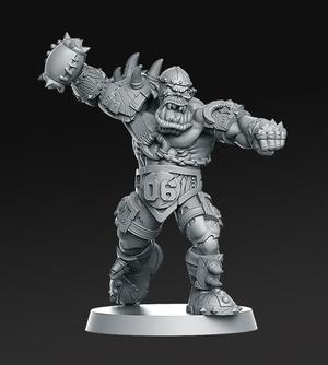 06 Orc Thrower Fantasy Football 32mm