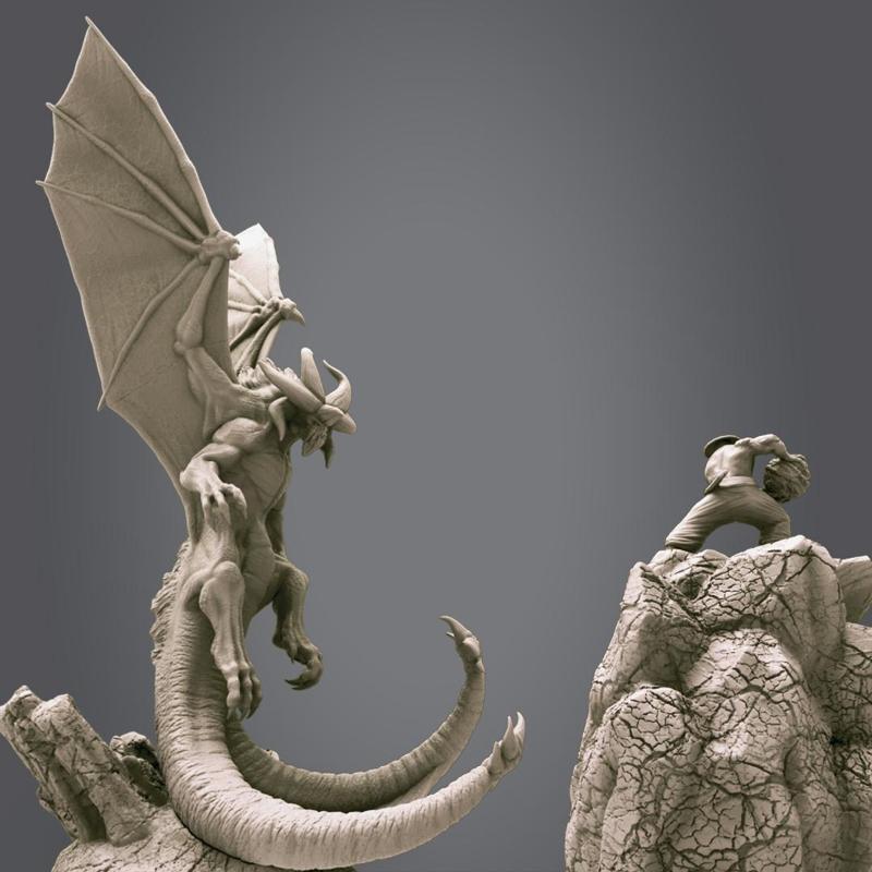 Winged Tarasque and Master of Chi