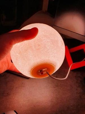 Moon lamp with internal compartment for wled with wemos d1 mini