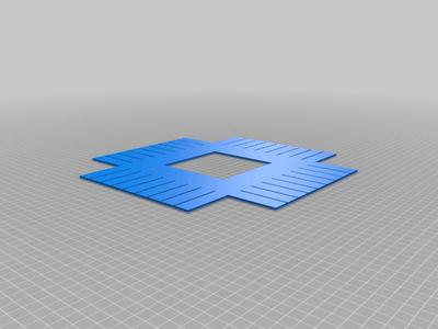 Finger tie quilt template