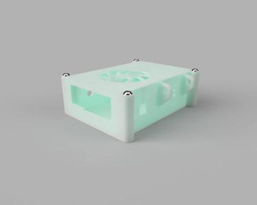 Orange Pi 3 LTS Case with Heatset Inserts and 40mm Fan cutout   
