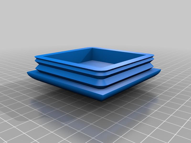 Square Tube Rounded Top End Caps
