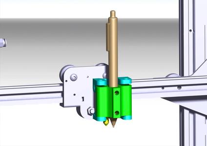 Spring loaded Plotter Attachment Ender 3