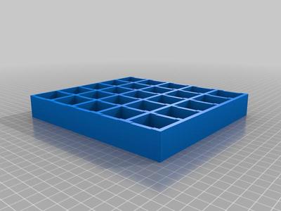 IKEA Ribba Wordclock grid / Wortuhr Lichtgitter 50x50